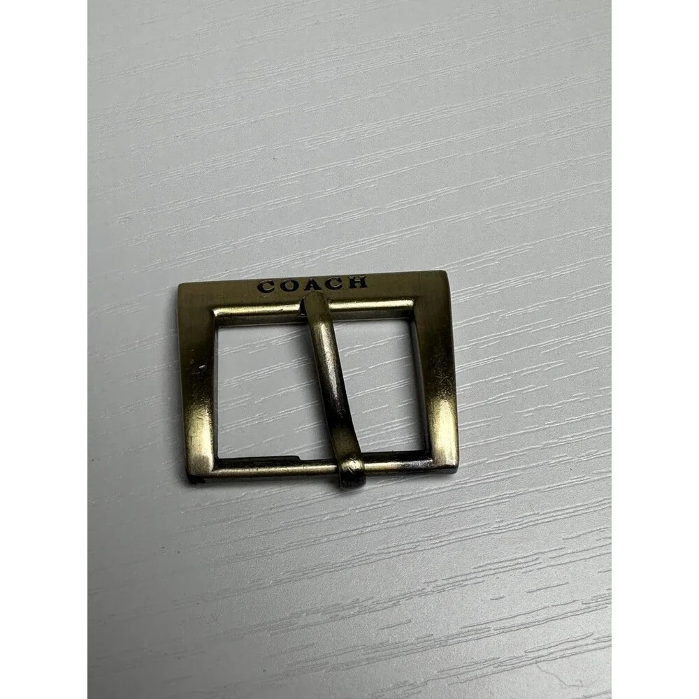 Vintage Coach Gold Brass Center Bar Replacement Belt Buckle Purse Bag Hardware